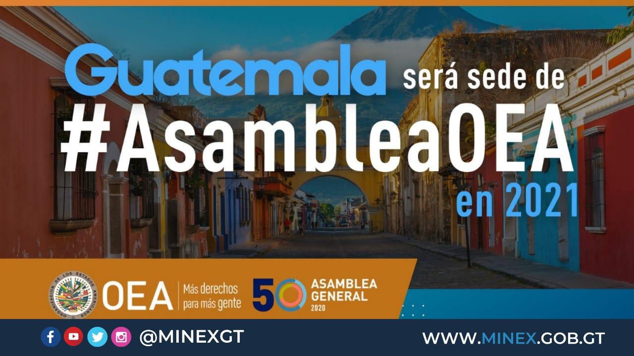 Guatemala, sede de la próxima Asamblea General de la OEA