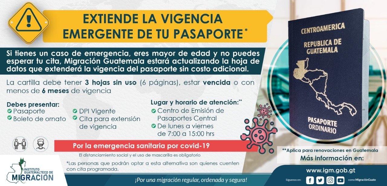 Extienden Vigencia De Pasaportes Guatemaltecos