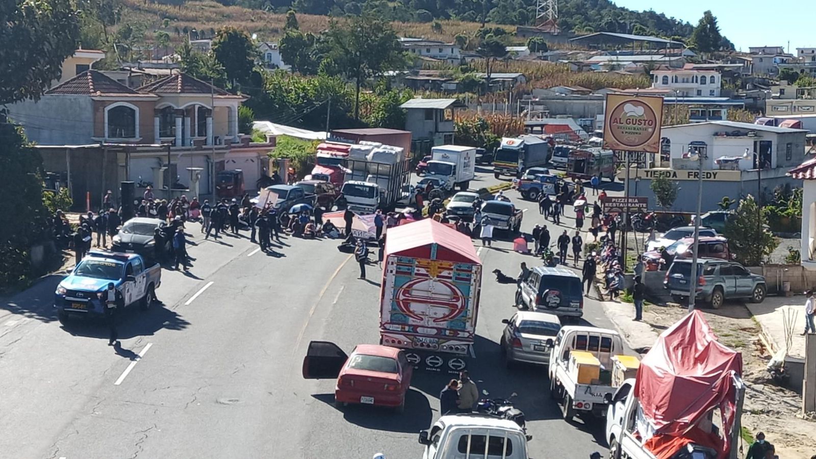 bloqueos en Guatemala