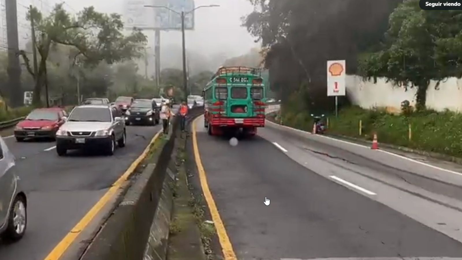 Habilitan circulación de transporte pesado en Km. 11.5 carretera a El Salvador