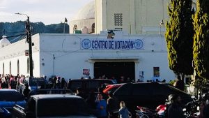 Centro de votación en Guatemala