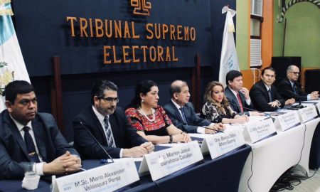 magistrados del TSE en Guatemala