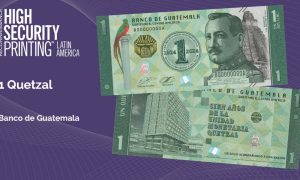 Billete conmemorativo en Guatemala