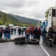 Grupo de transportistas bloquean carretera - Guatemala
